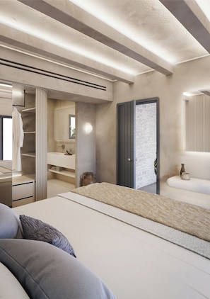 Habitación doble Deluxe | Ropa de cama de alta calidad y decoración personalizada