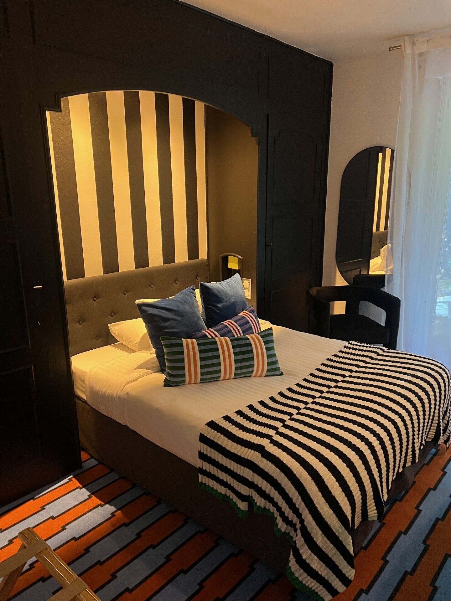 individually decorated, individually furnished, desk, blackout curtains