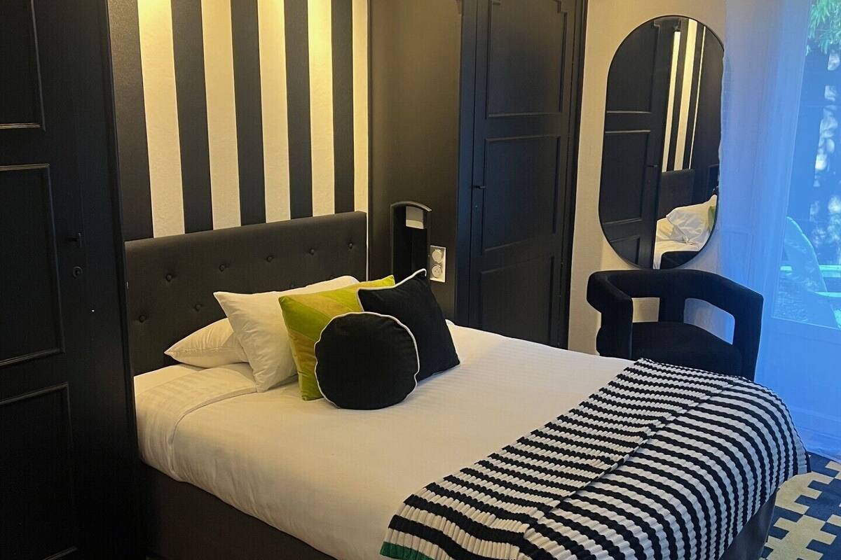 individually decorated, individually furnished, desk, blackout curtains