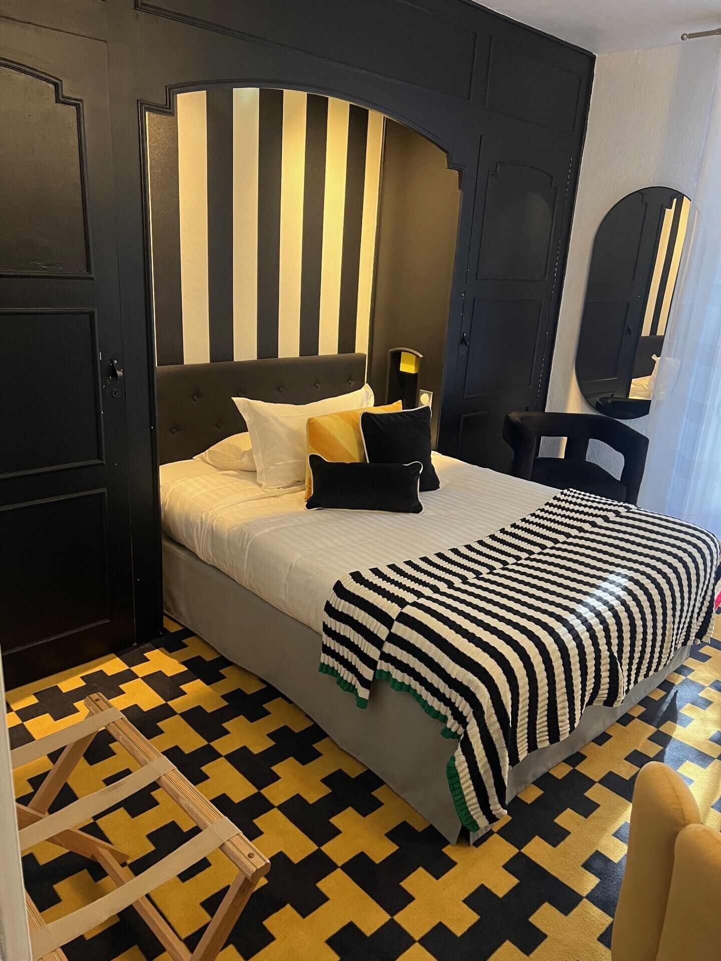 individually decorated, individually furnished, desk, blackout curtains