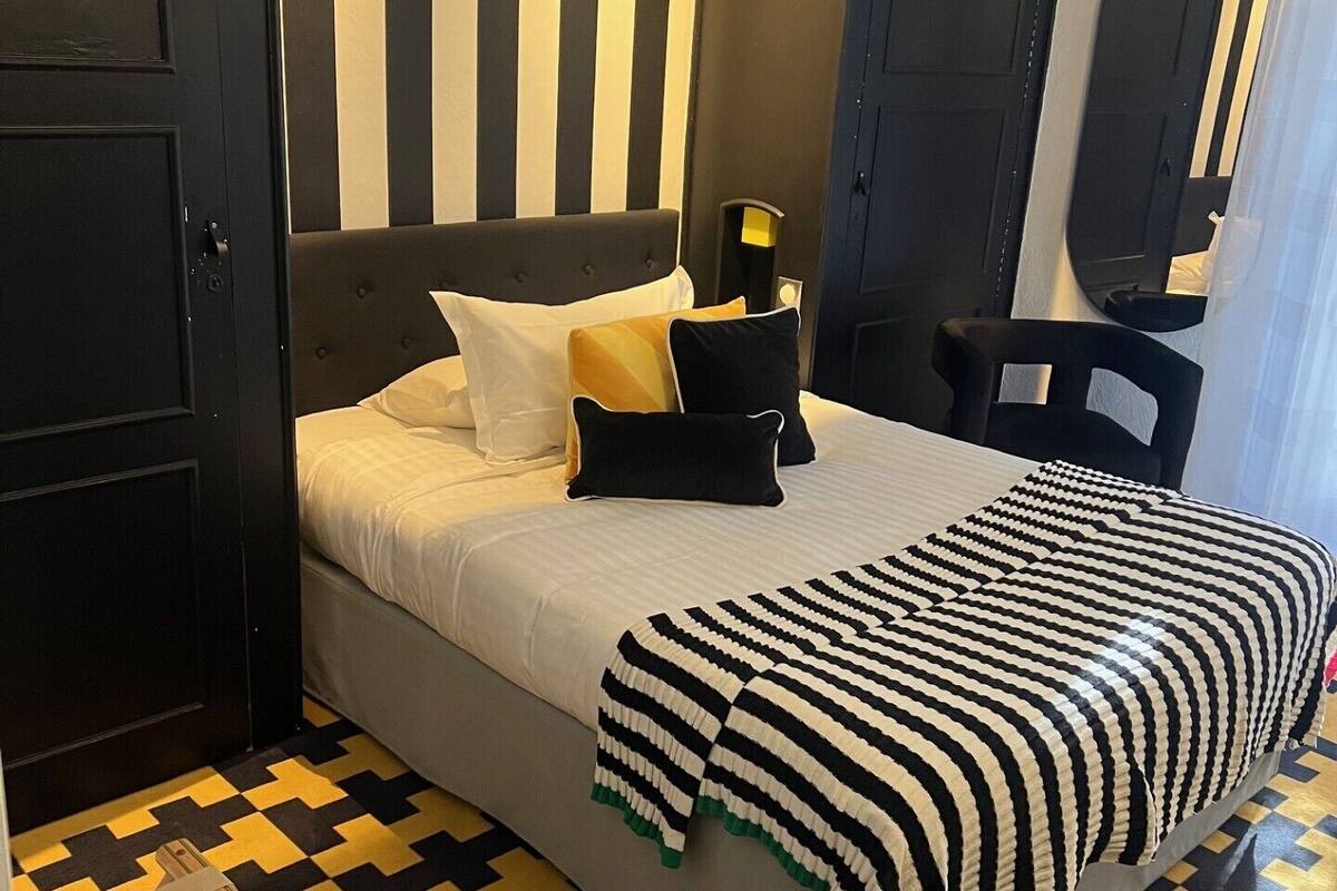 individually decorated, individually furnished, desk, blackout curtains