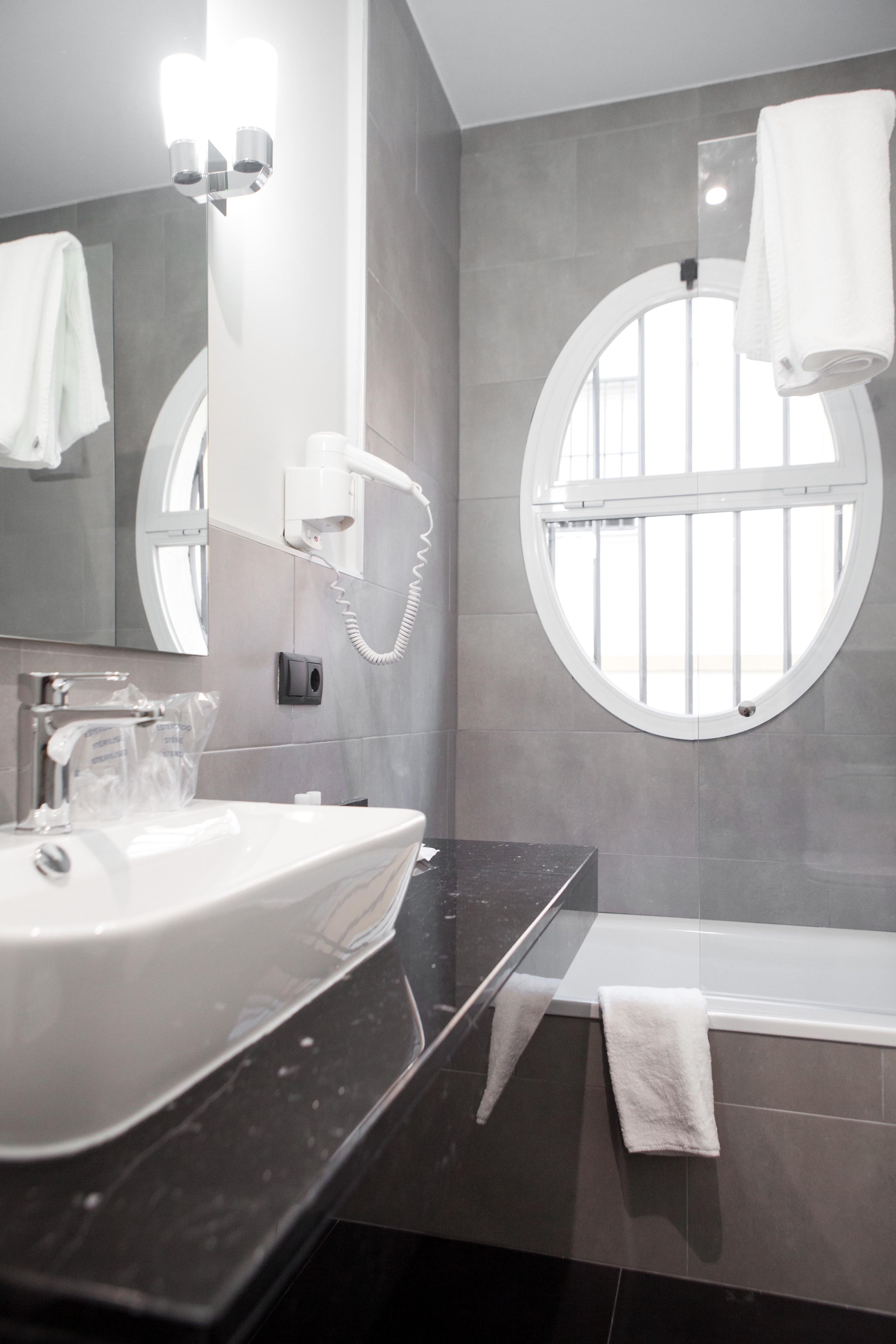 double or twin room | bathroom | designer toiletries, hair dryer, towels