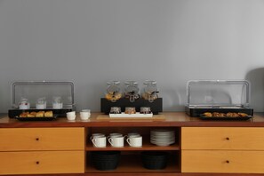 Gratis morgenmadsbuffet hver dag