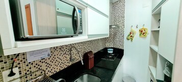 Exklusiv lägenhet - 1 sovrum | Eget kök | Kylskåp, mikrovågsugn, grytor/köksredskap och frys