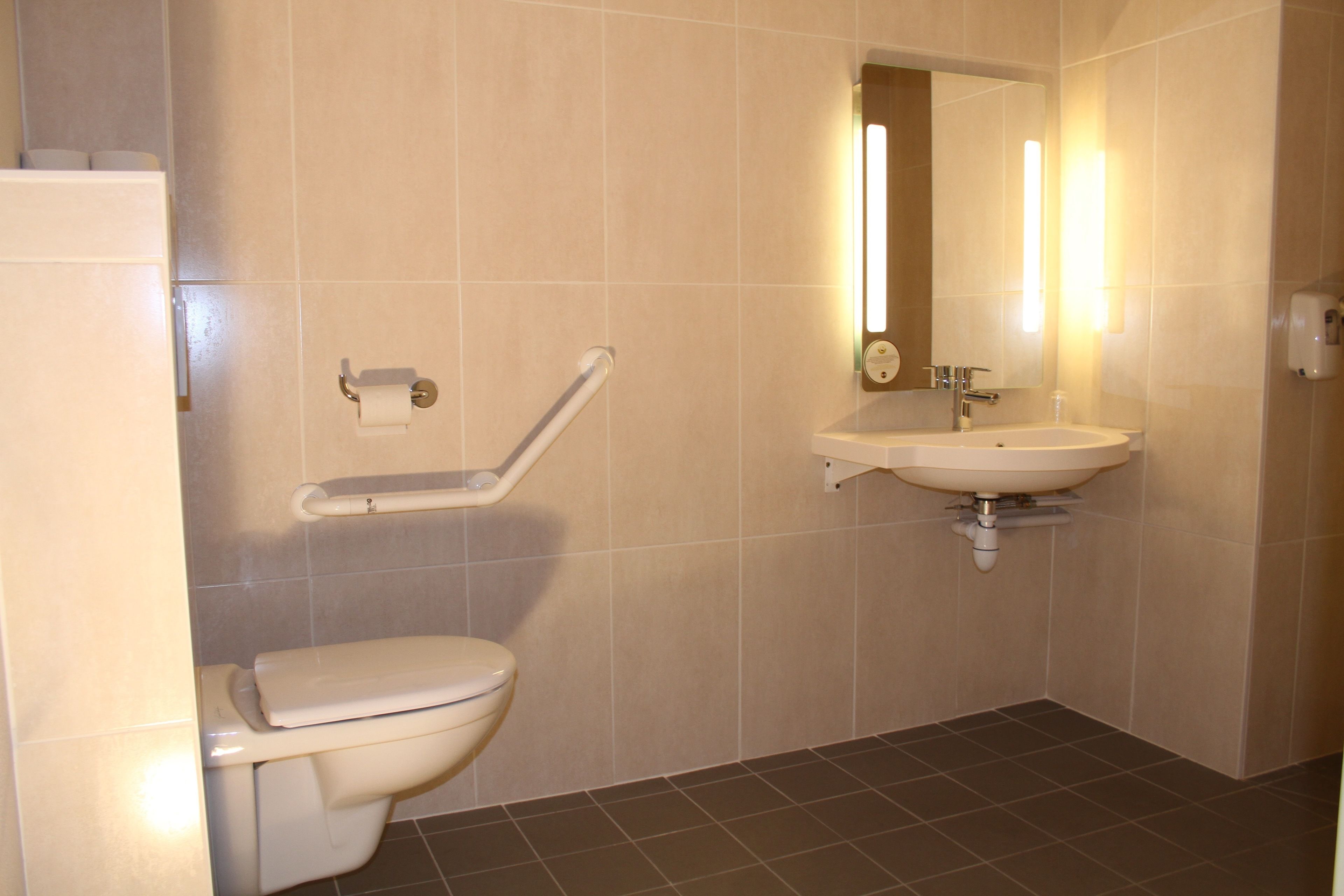 double room, accessible, non smoking | bathroom | shower, rainfall showerhead, free toiletries, towels