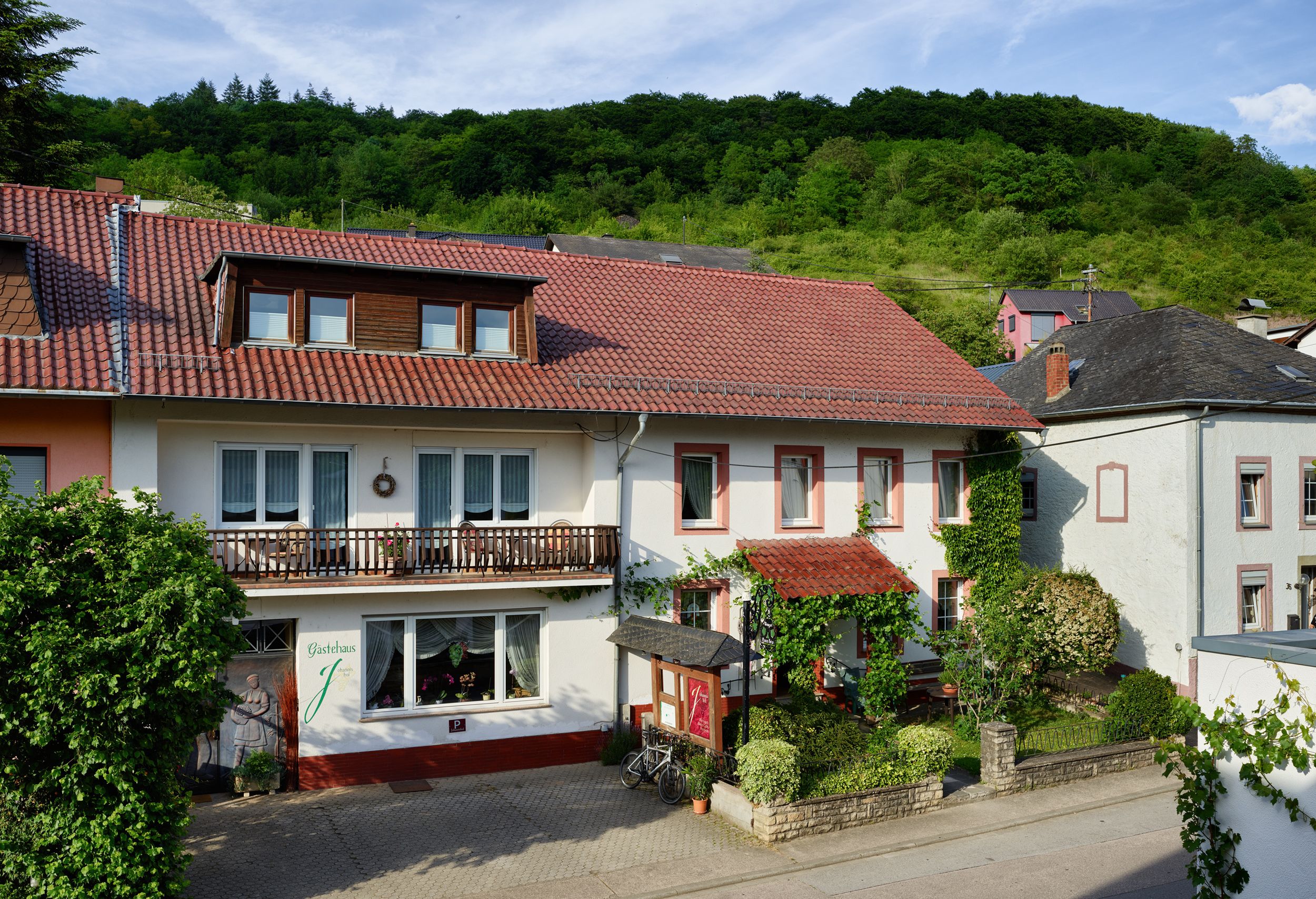 Overnatningsstedets facade