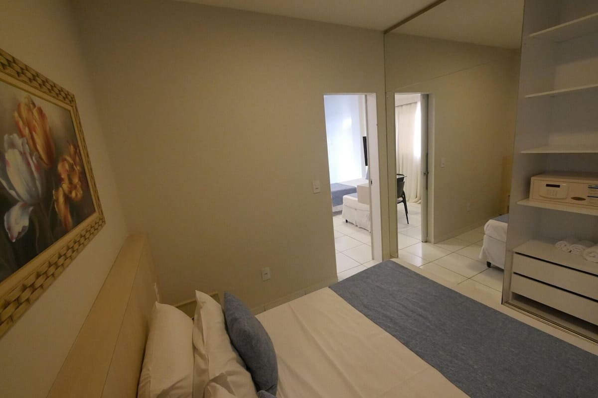 In-room safe, desk, laptop workspace, blackout drapes