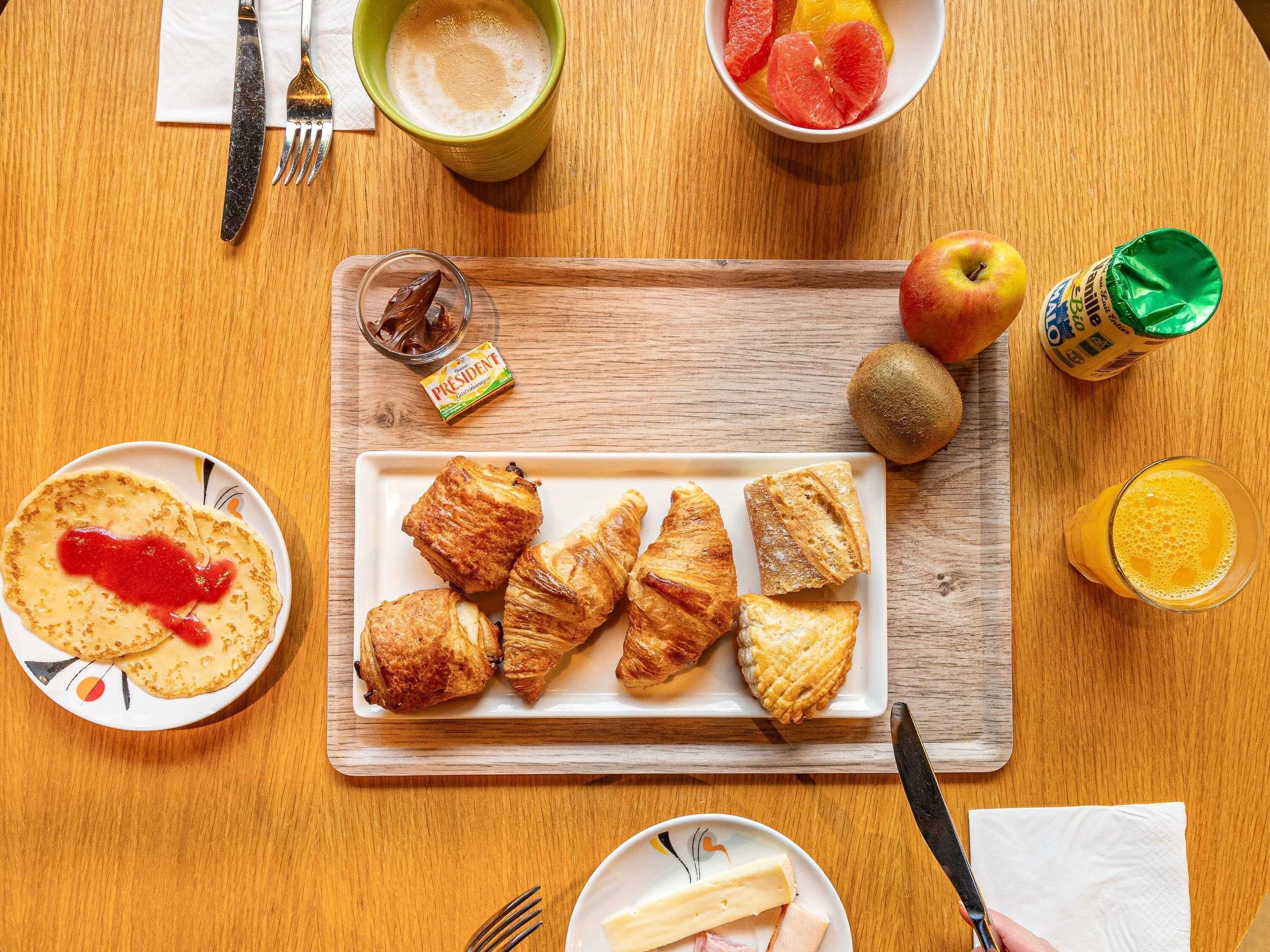 Frokostbuffé er inkludert hver dag