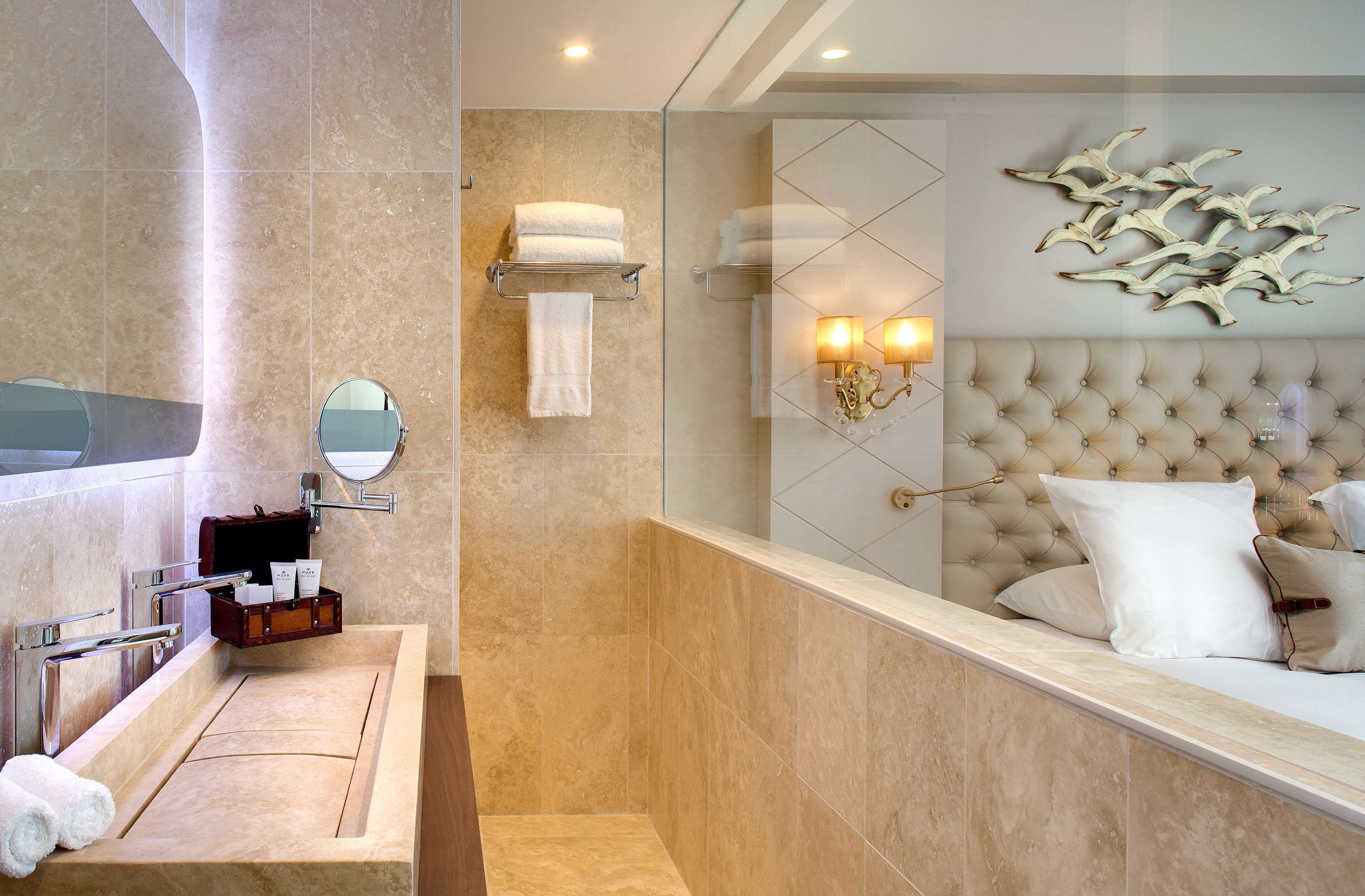 free toiletries, hair dryer, bathrobes, slippers