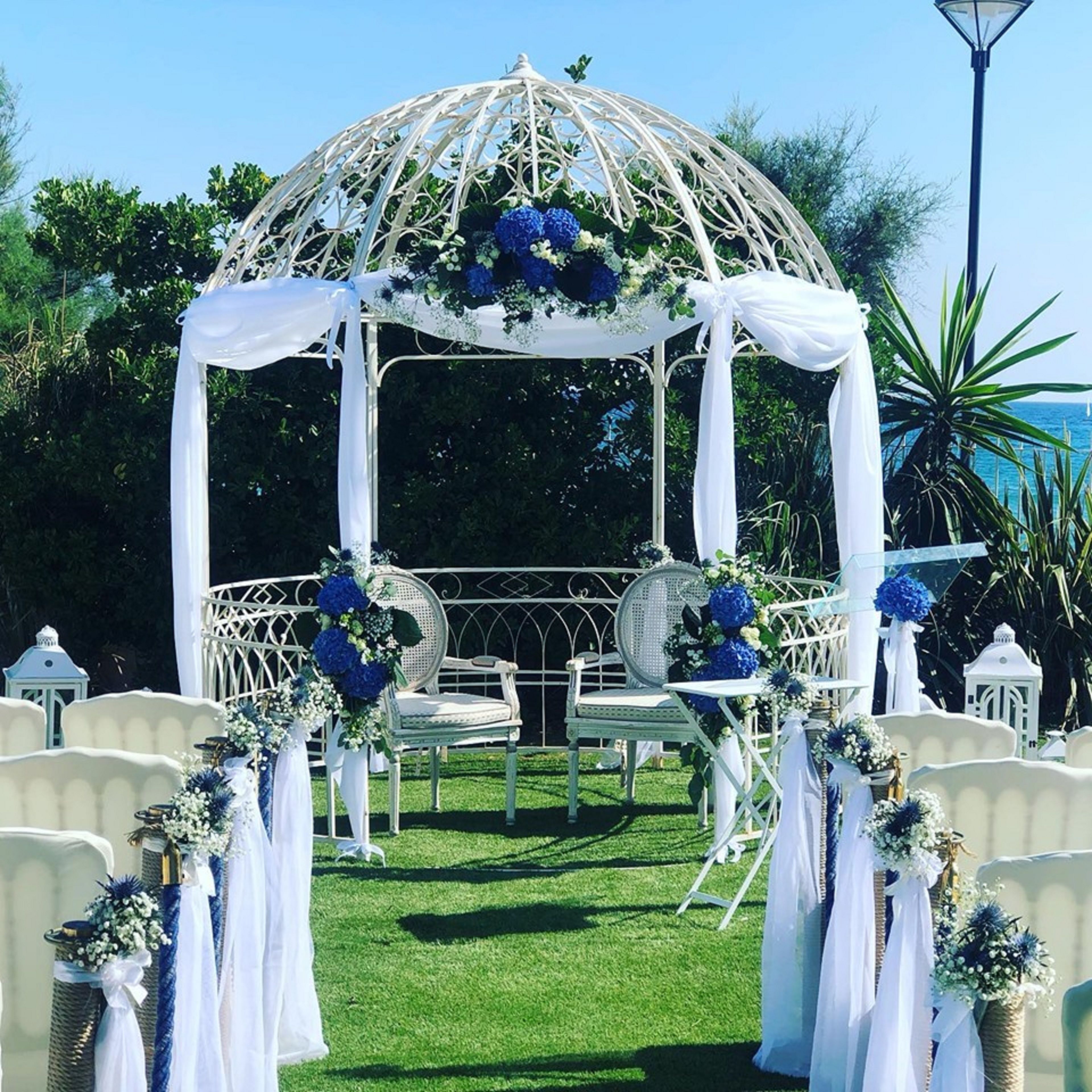 outdoor wedding area