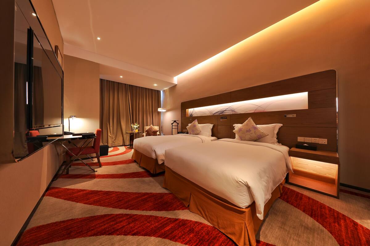 deluxe room, 2 single beds | view from room