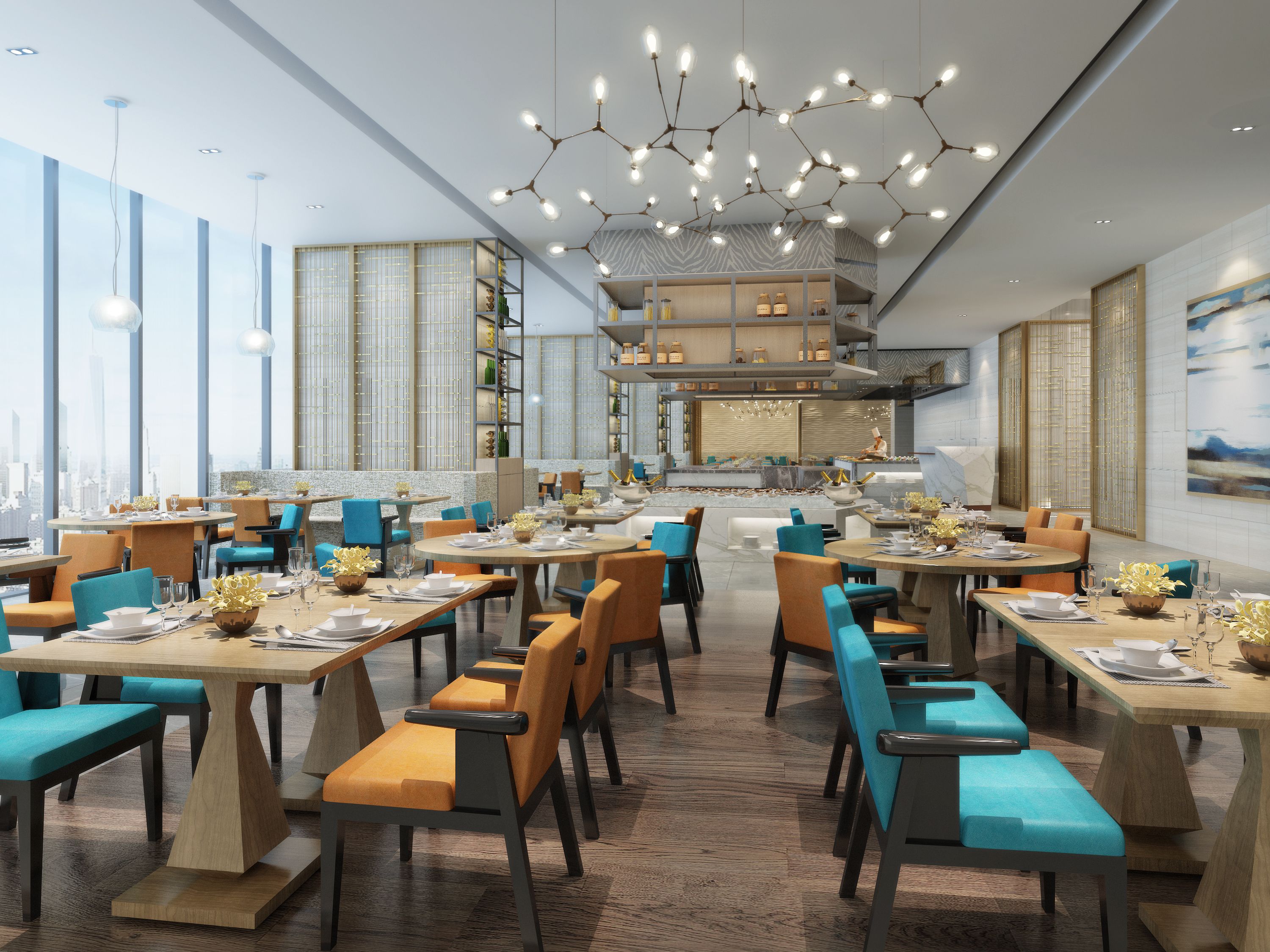 daily buffet breakfast (cny 98 per person)