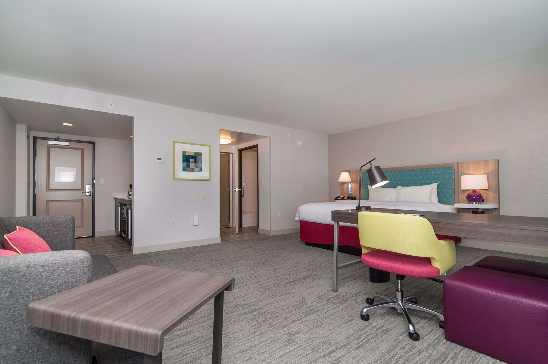 In-room safe, desk, laptop workspace, iron/ironing board