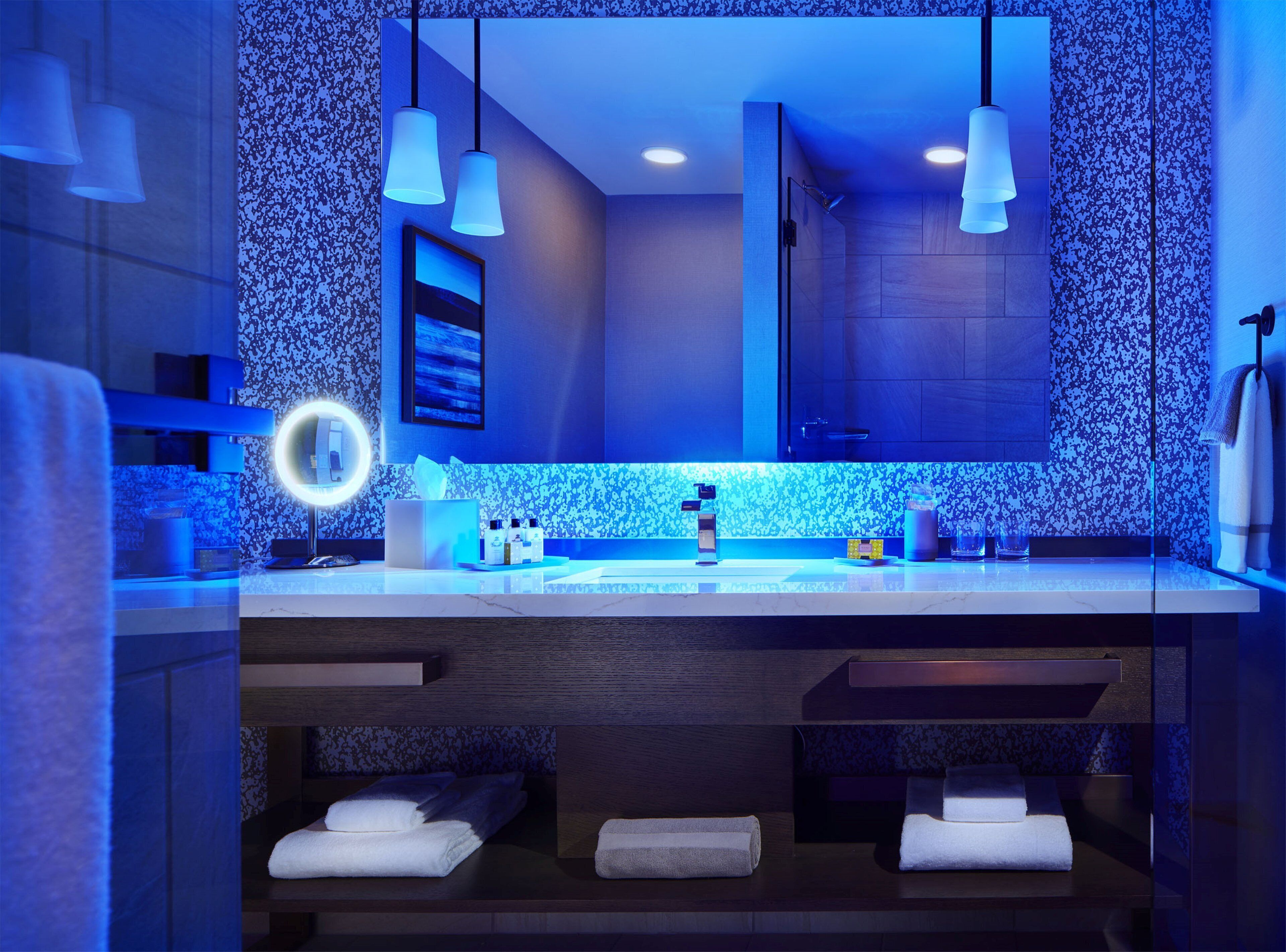 rainfall showerhead, free toiletries, hair dryer, bathrobes