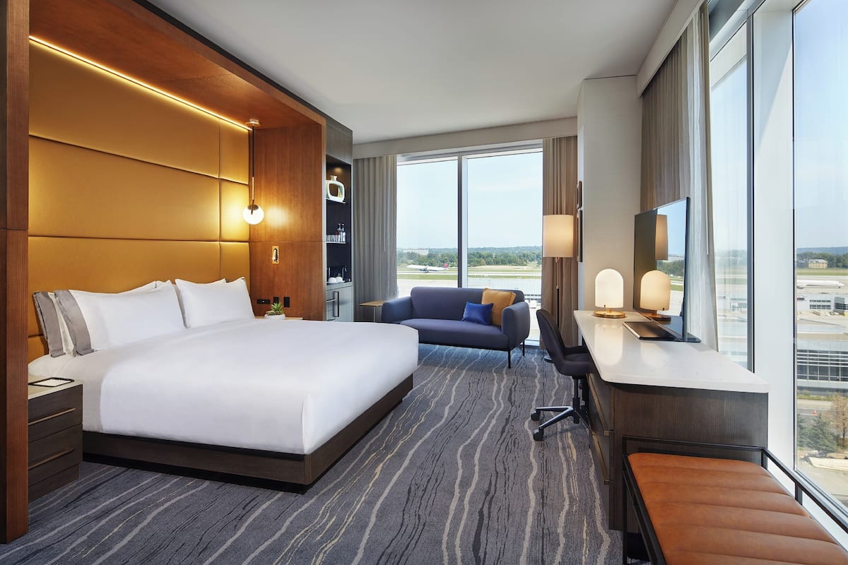Premium bedding, down duvets, pillow-top beds, in-room safe