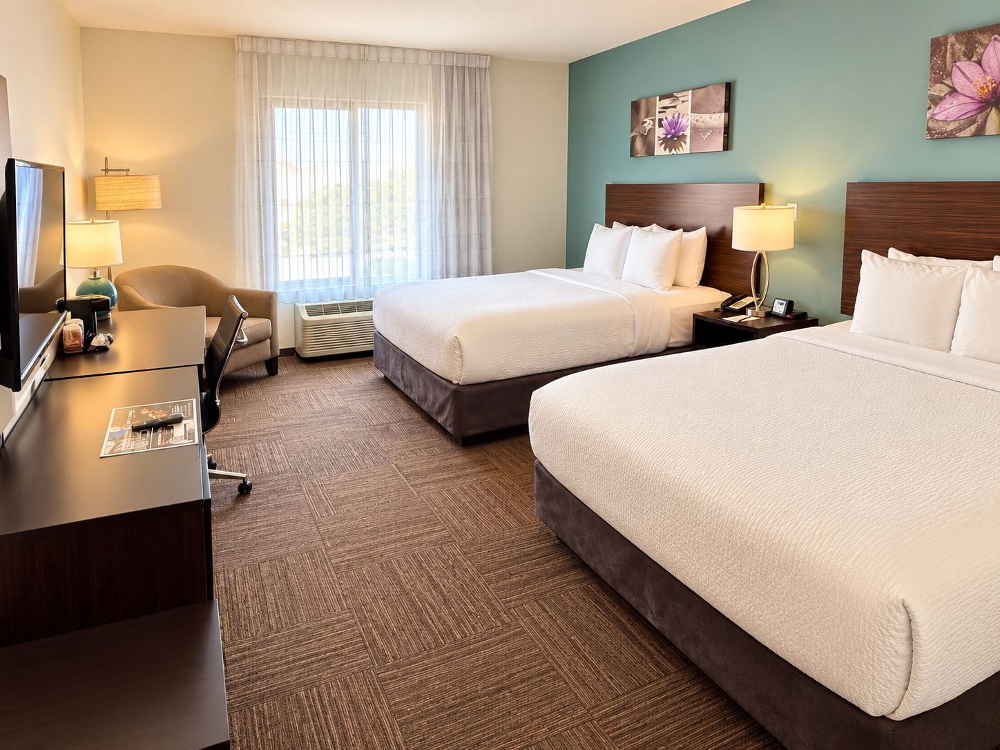Egyptian cotton sheets, premium bedding, pillowtop beds, in-room safe