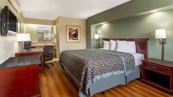 Room, 1 King Bed, Non Smoking | Desk, laptop workspace, free WiFi, bed sheets