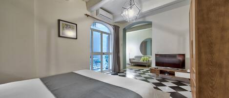 Standaard suite, 1 slaapkamer | 1 slaapkamer, luxe beddengoed, een minibar met enkele gratis items