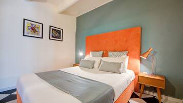 1 kamar tidur, seprai premium, dan isi minibar gratis