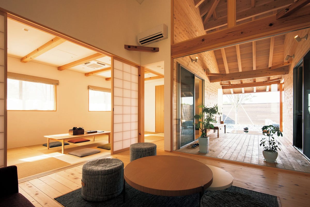 Casa de campo luxo (with Outdoor Bath HINOKI) | Cofres nos quartos, escrivaninha, Wi-Fi de cortesia