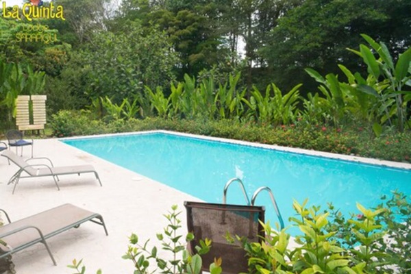 2 piscines a l'aire lliure, para-sols i gandules