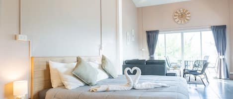 1 Schlafzimmer, hochwertige Bettwaren, Minibar, Zimmersafe