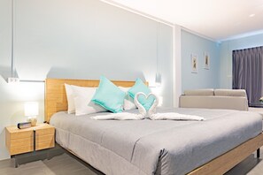 1 habitación, ropa de cama de alta calidad y minibar 
