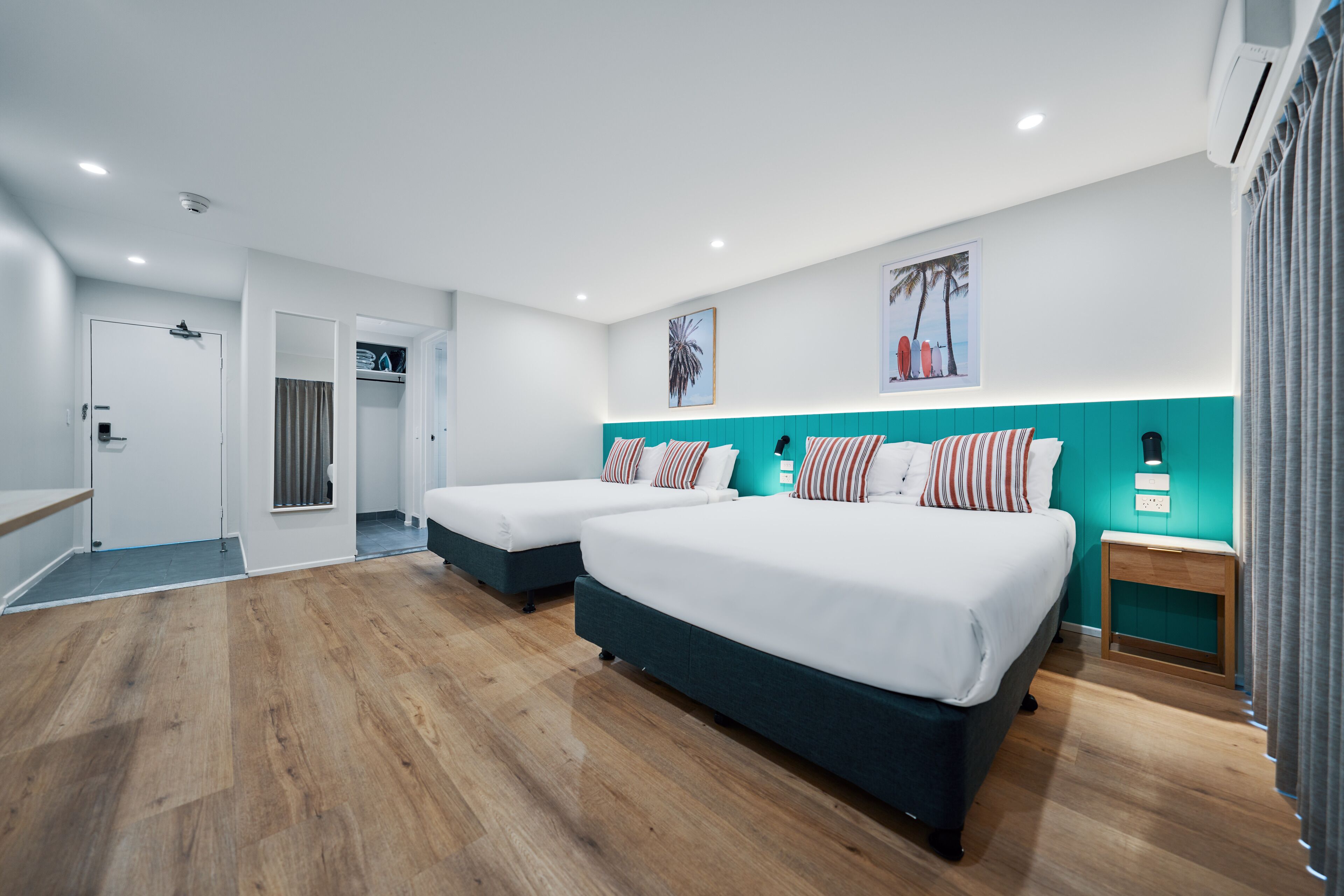 雙床房 | 遮光窗簾/窗簾、熨斗/熨衫板、免費 Wi-Fi、床單