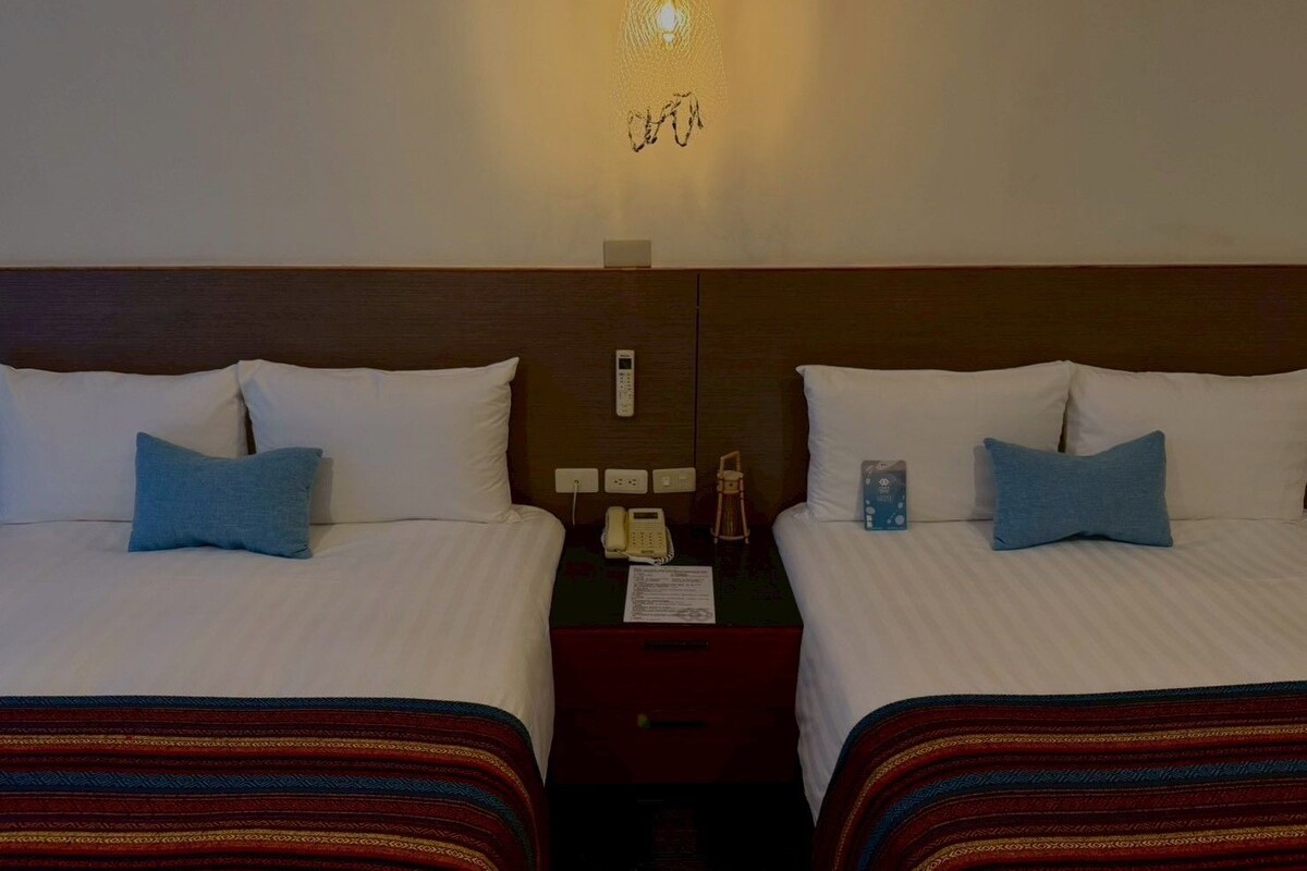 Quadruple Room, 2 Double Beds | Desk, laptop workspace, blackout drapes, WiFi (free)