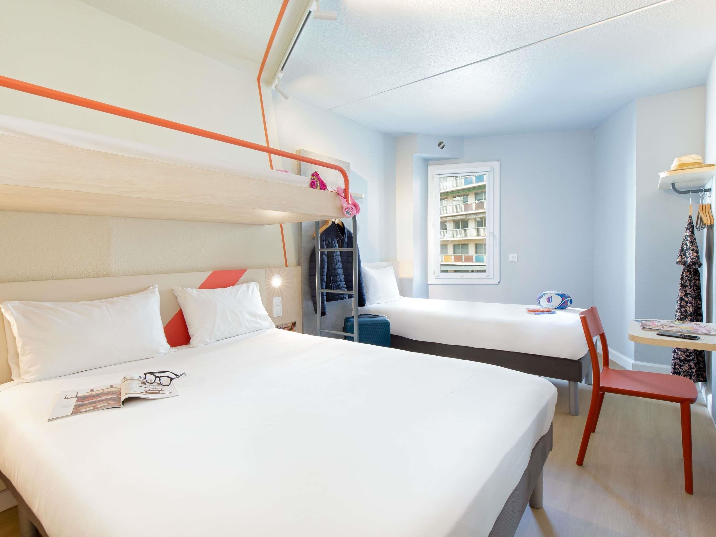 Family Room (double bed, 1loft bed and 1single bed) | Desk, blackout drapes, soundproofing, free WiFi