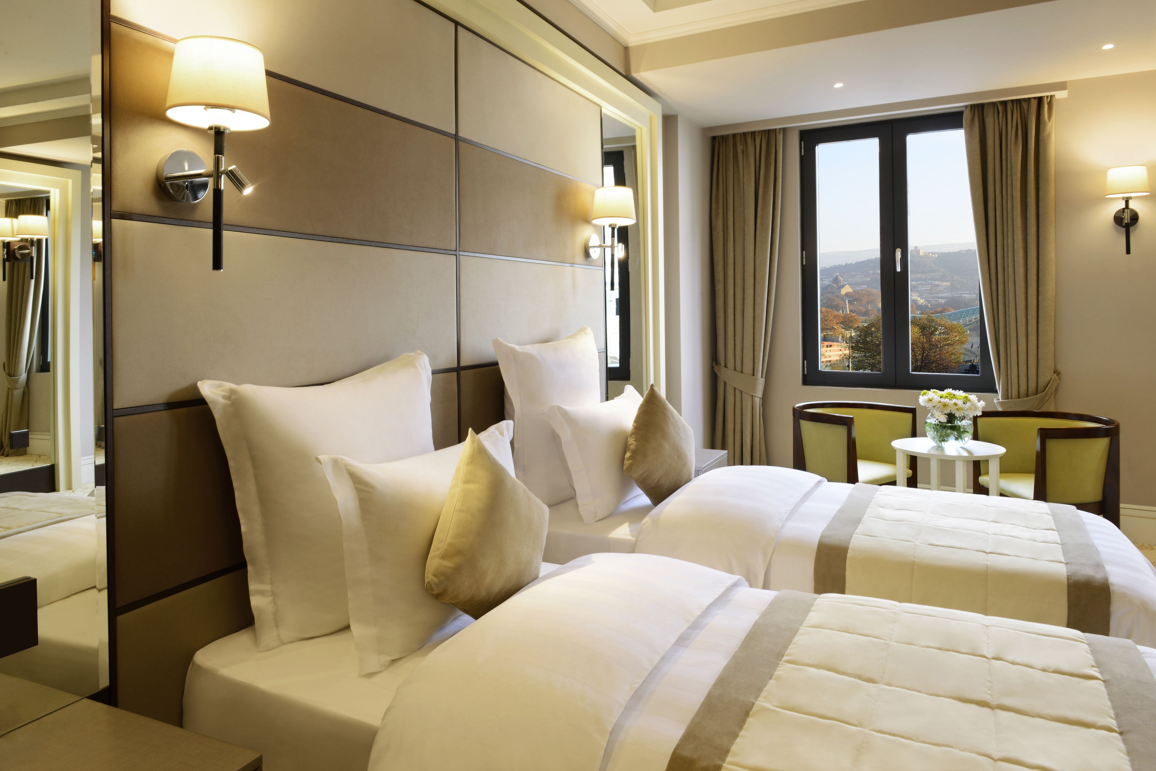 premier twin room (new building) | living room | flat-screen tv, pay films