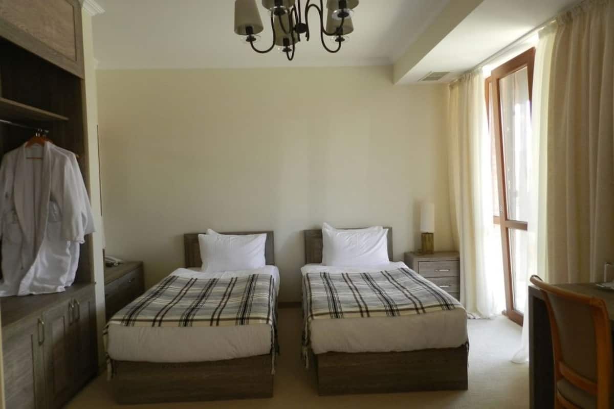 Minibar, in-room safe, desk, blackout curtains