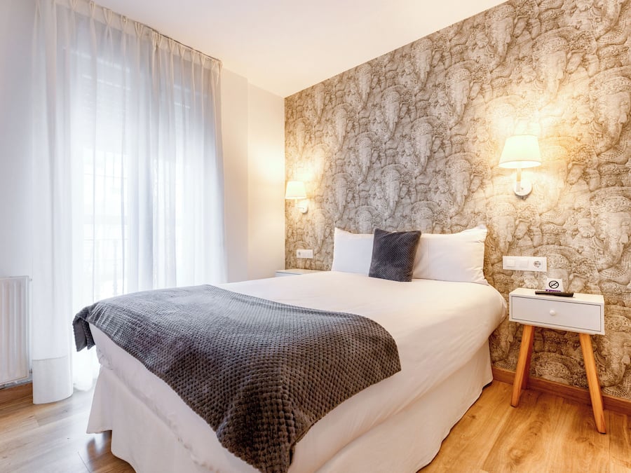 Double Room | Premium bedding, desk, blackout drapes, iron/ironing board