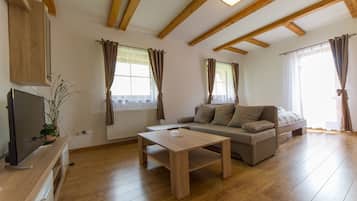 Apartment, Balcony (1st floor) | Living area | LED TV