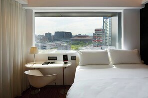 Premium bedding, pillow-top beds, in-room safe, desk