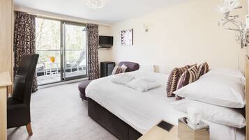 Deluxe Double Room, Balcony ( Room 14 First Floor) | Desk, blackout drapes, iron/ironing board, free WiFi
