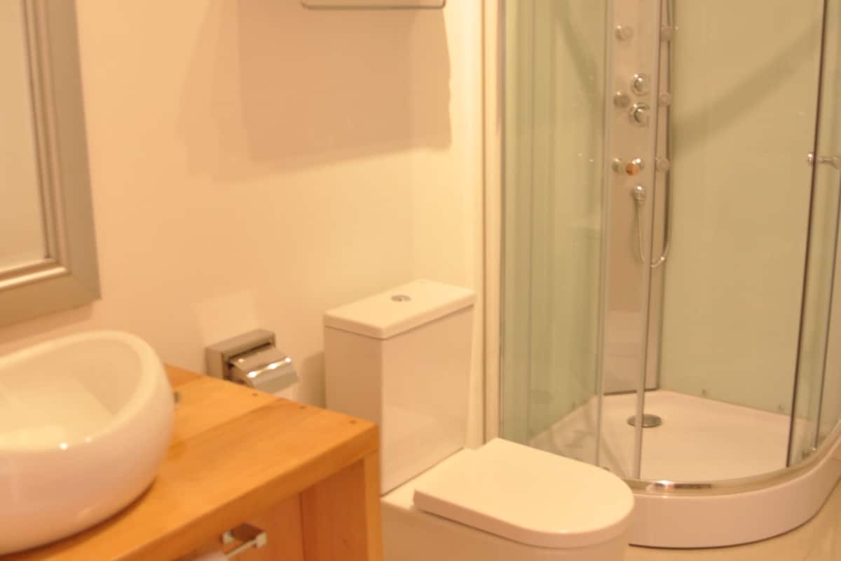 standard double room, 1 bedroom, private bathroom | bathroom | shower, free toiletries, hair dryer, towels