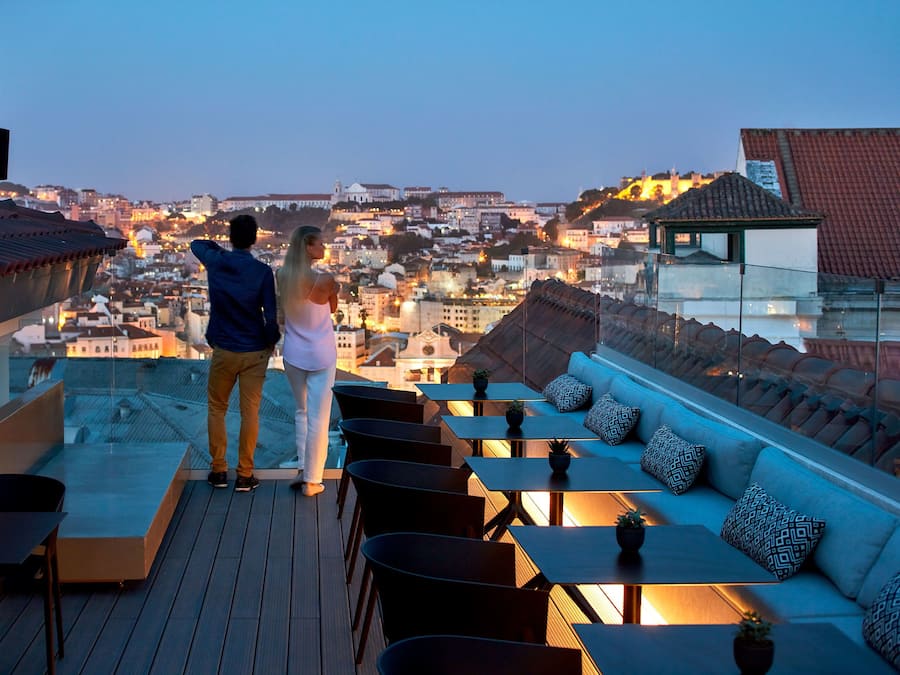 Vue depuis lâhĂ©bergement