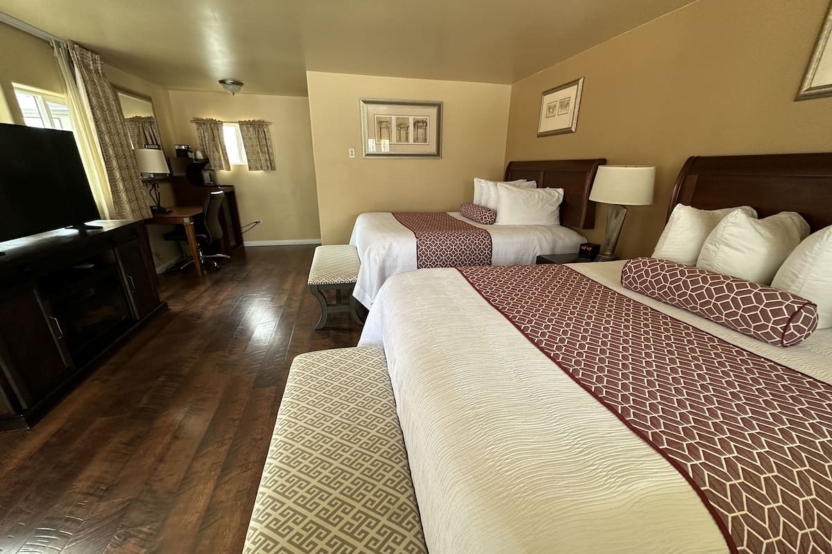 Room, 2 Queen Beds | Premium bedding, pillowtop beds, blackout drapes, free WiFi