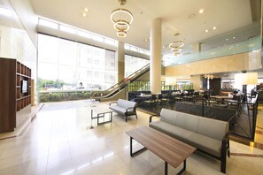 Sitteområde i lobbyen