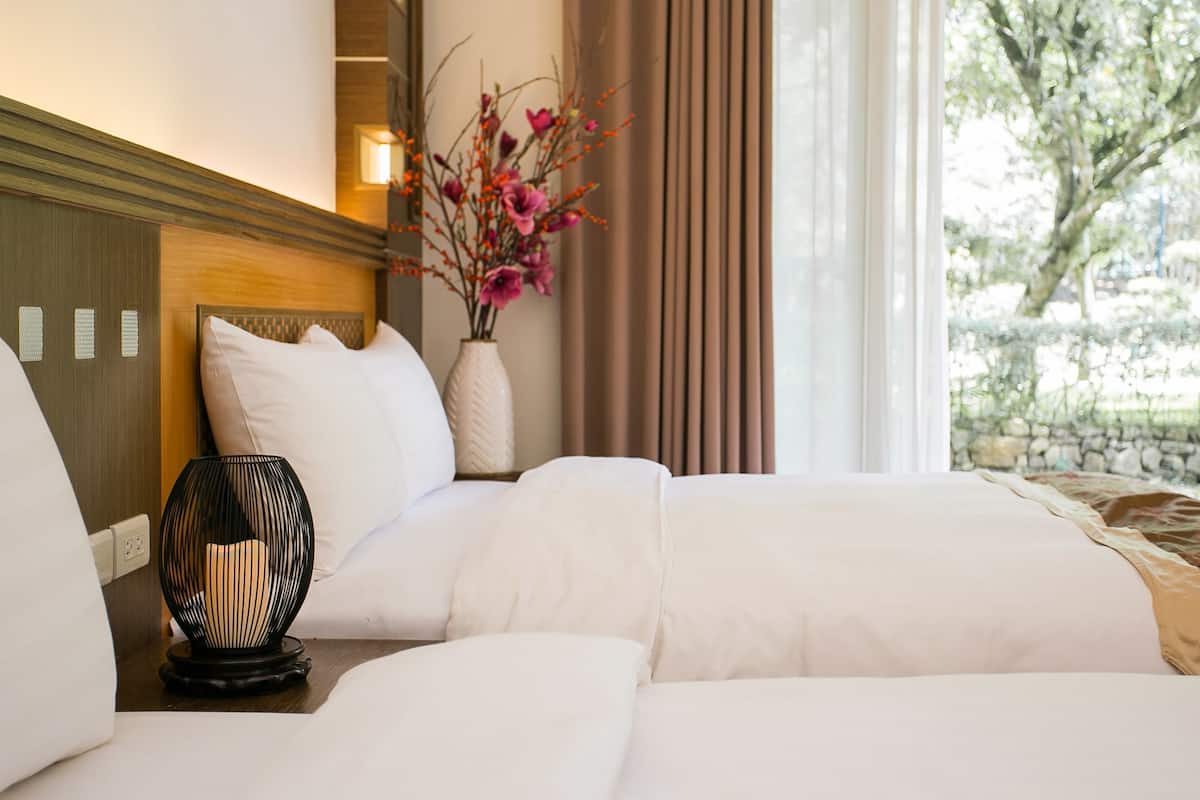 standard quadruple room | premium bedding, in-room safe, desk, blackout curtains