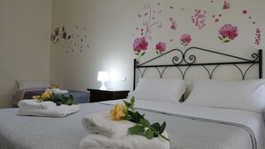 Familien-Vierbettzimmer (Mergellina) | Italienische Bettbezüge von Frette, hochwertige Bettwaren