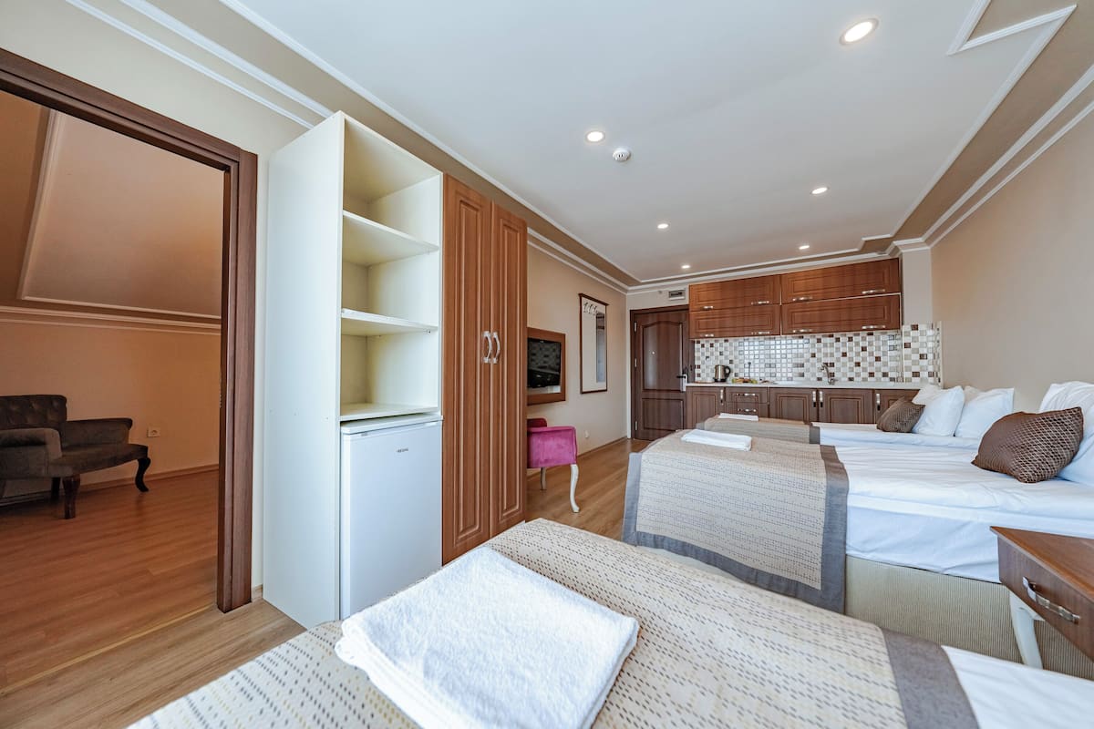 Quarto família, vista para a cidade | Roupas de cama de algodão egípcio, roupas de cama premium