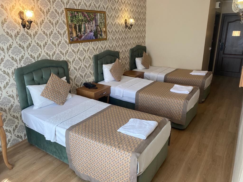 standard triple room, city view | egyptian cotton sheets, premium bedding, in-room safe, desk