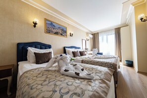 Phòng 2 giường đơn Tiêu chuẩn, quang cảnh thành phố | Bộ trải giường bằng vải cotton Ai Cập, bộ đồ giường cao cấp