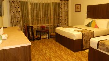 Desk, soundproofing, iron/ironing board, rollaway beds