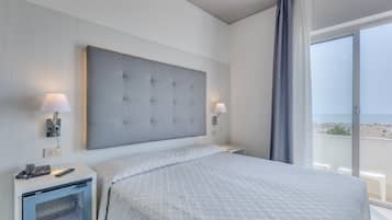 Chambre Double, 1 chambre, balcon, vue mer