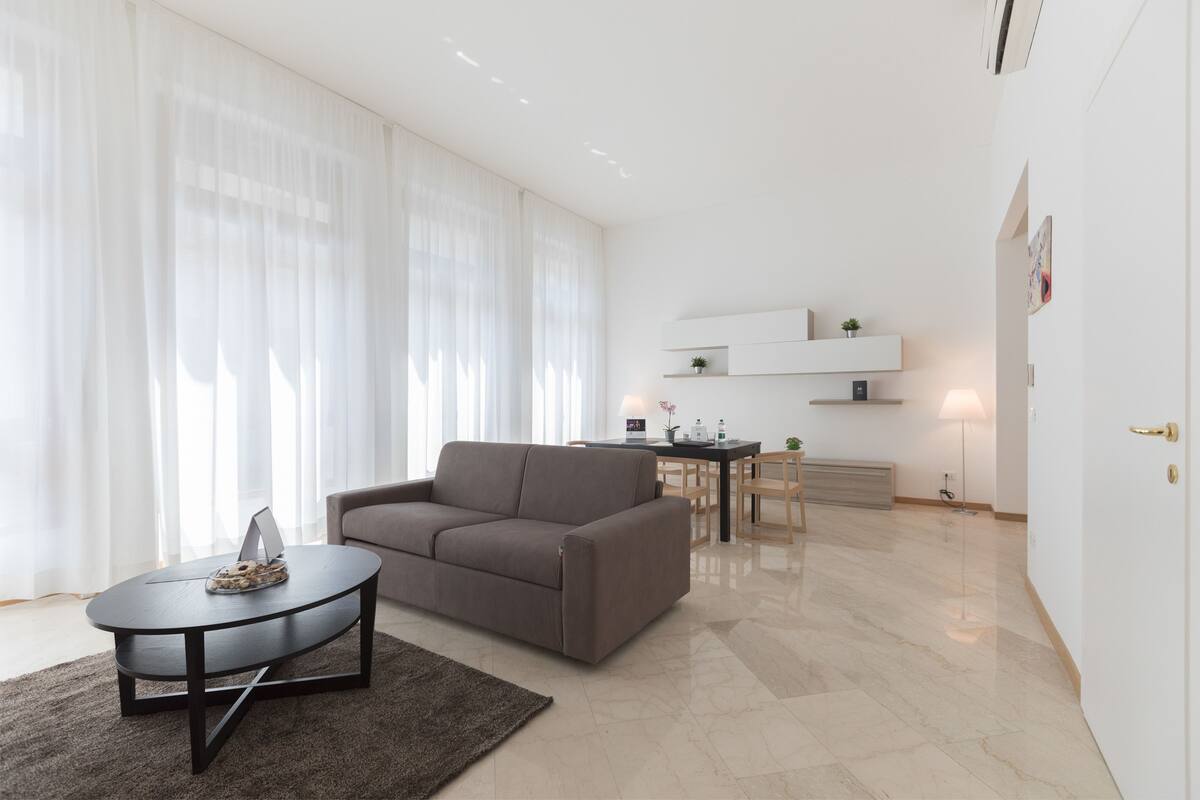 Appartamento Deluxe, 1 camera da letto (Don Carlo) | Biancheria da letto di alta qualità, una cassaforte in camera