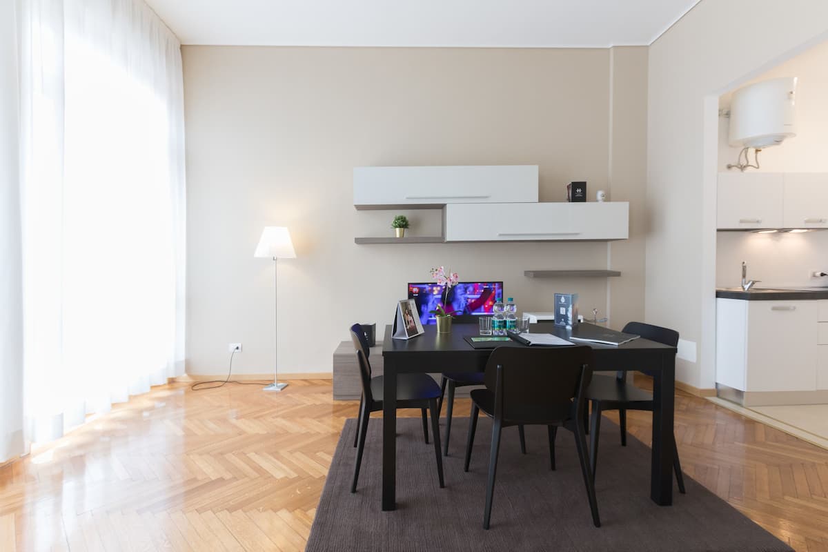 Appartamento Deluxe, 1 camera da letto (Trovator) | 1 camera, biancheria da letto di alta qualità, una cassaforte in camera