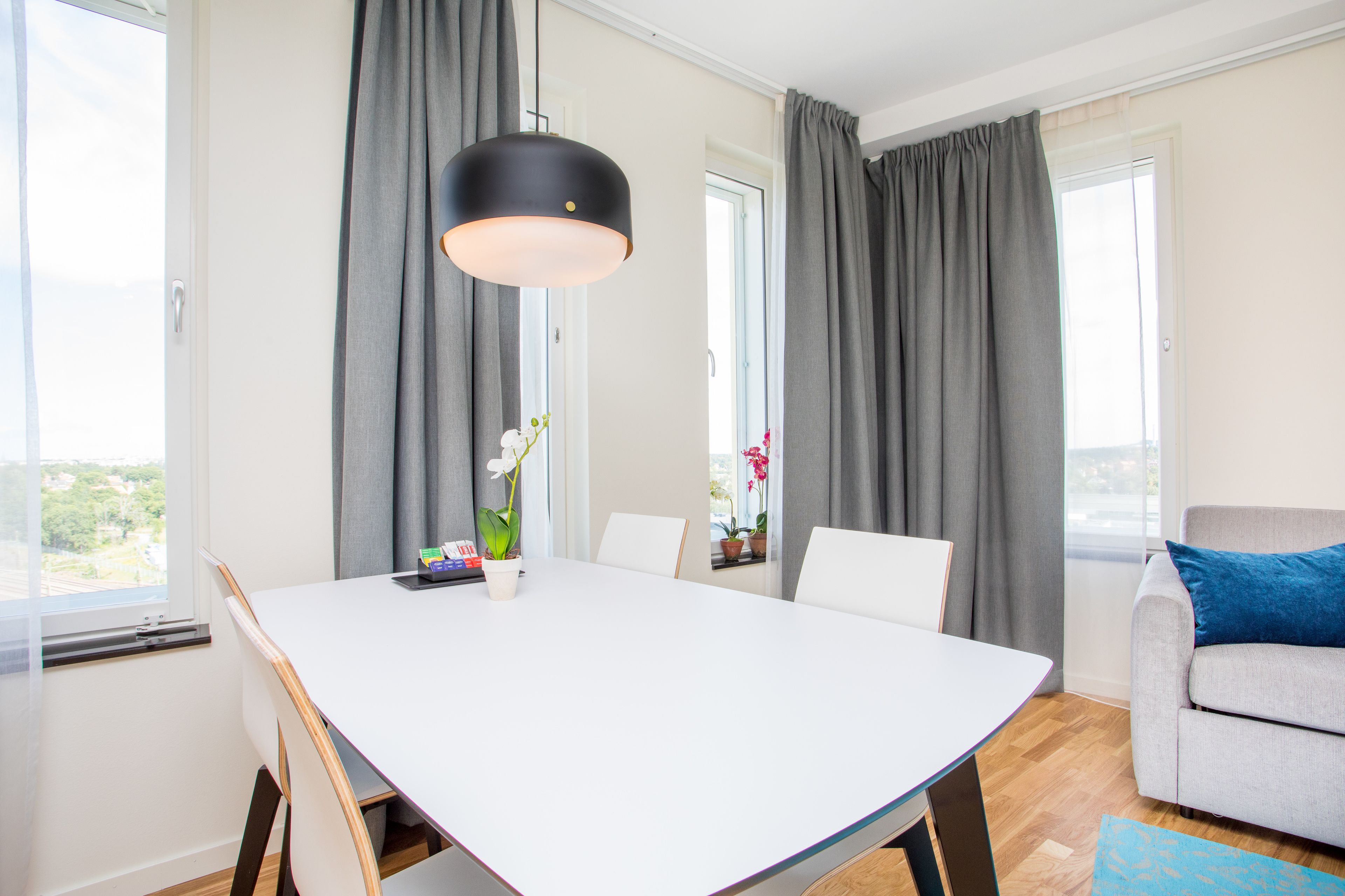 Spiseområde på rommet